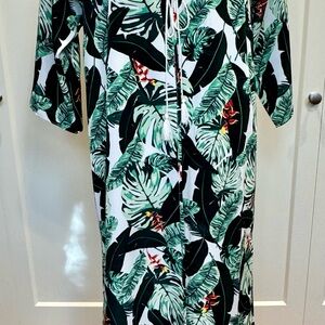 Rachel Zoe Leaf Print Kimono